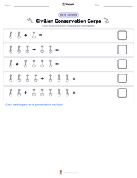 Civilian Conservation Corps printable worksheet preview