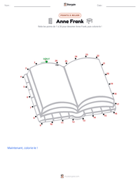Aperçu de la feuille de travail imprimable Anne Frank
