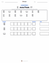 Anne Frank printable worksheet preview