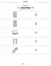 Anne Frank printable worksheet preview