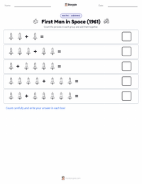 First Man in Space (1961) printable worksheet preview