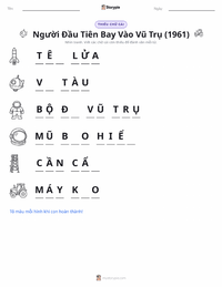 Xem trước tài liệu in sẵn Người đầu tiên bay vào vũ trụ (1961)