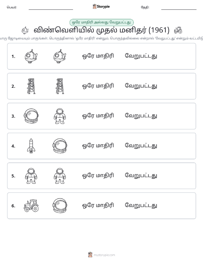 அதே அல்லது மாறுபட்டது