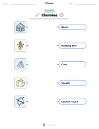 Cherokee printable worksheet for kids