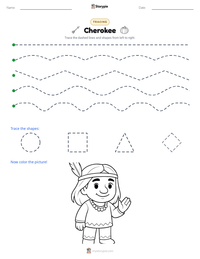 Cherokee printable worksheet preview