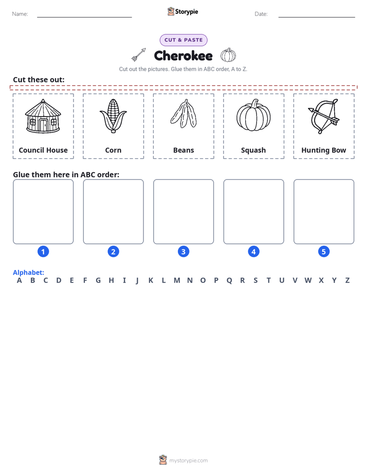 Cut & Paste Alphabet