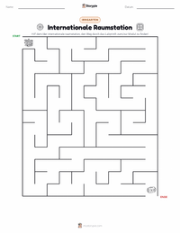 Internationale Raumstation druckbare Arbeitsblatt Vorschau