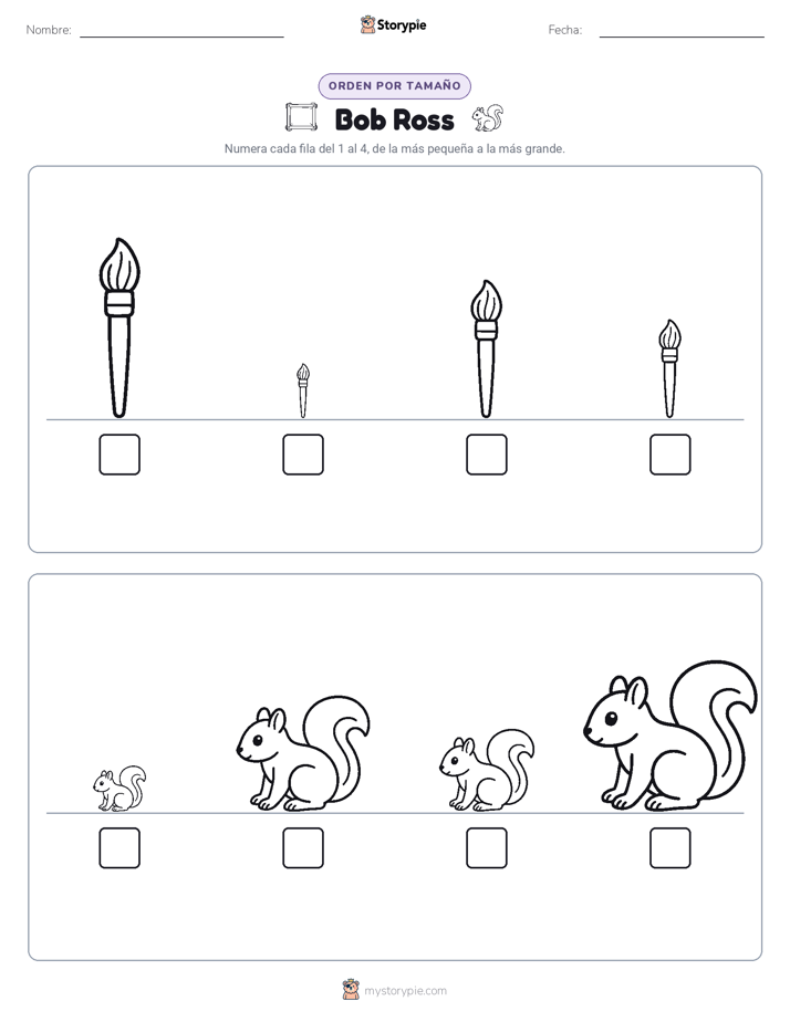 Orden de Tamaños