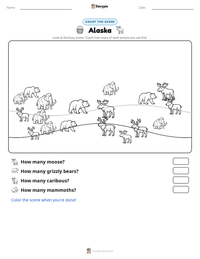Alaska printable worksheet preview