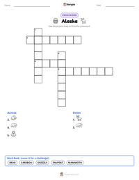 Alaska printable worksheet preview