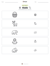 Alaska printable worksheet preview