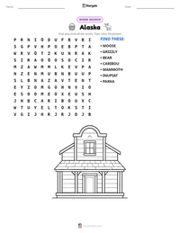 Alaska printable worksheet preview