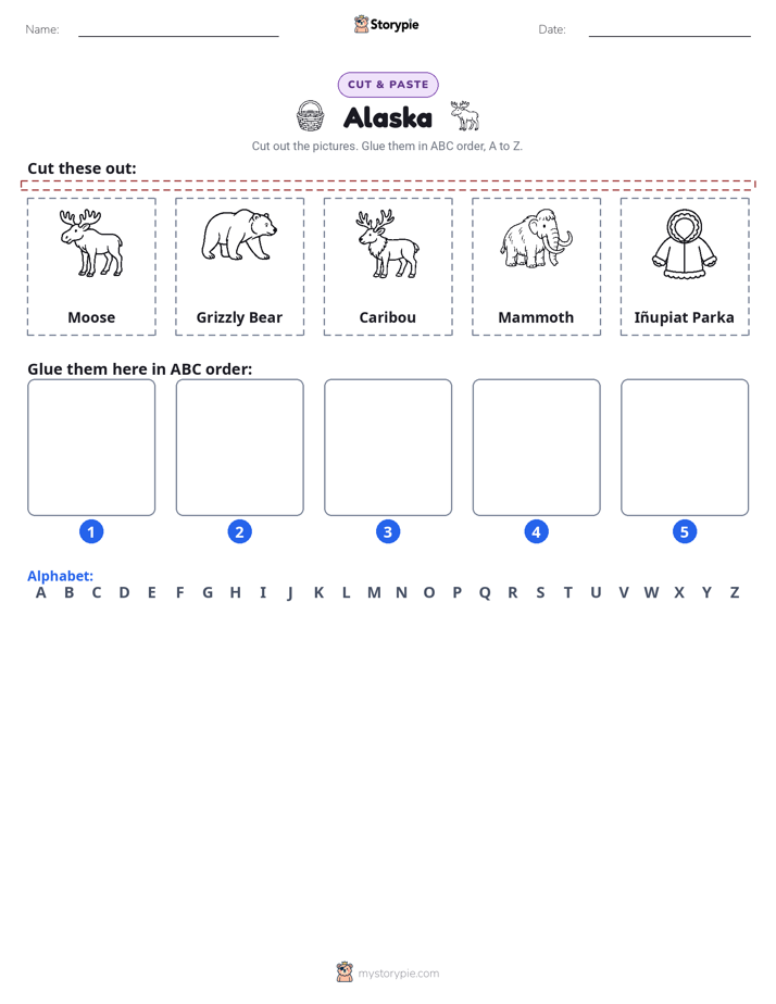 Cut & Paste Alphabet