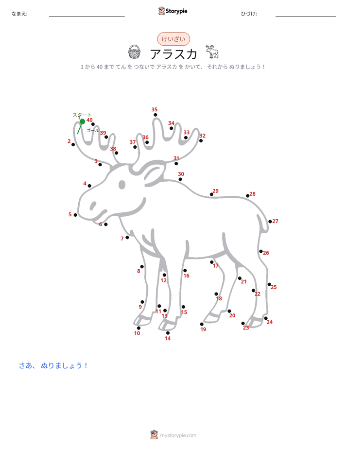 点つなぎ