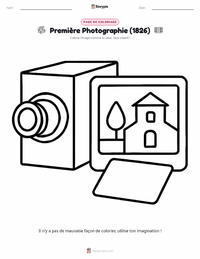 Aperçu de la feuille de travail imprimable Première Photographie