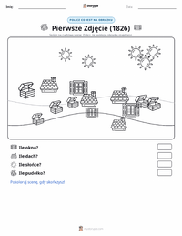 Podgląd drukowalnego arkusza ćwiczeń Pierwsza fotografia