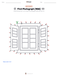 First Photograph (1826) printable worksheet preview
