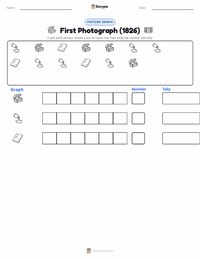 First Photograph (1826) printable worksheet preview
