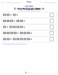 First Photograph (1826) printable worksheet preview