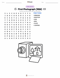 First Photograph (1826) printable worksheet preview
