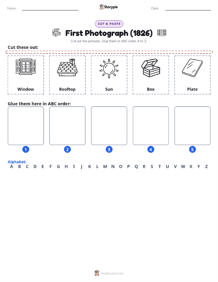 Cut & Paste Alphabet