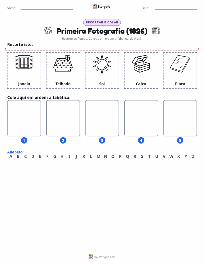 Recortar & Colar Alfabeto
