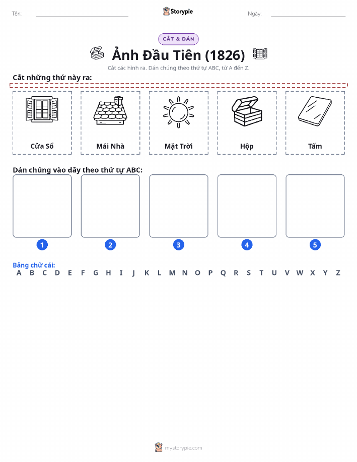 Cắt & Dán Chữ Cái