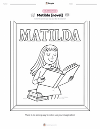 Matilda (novel) coloring page for kids