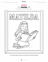 Matilda (roman) kleurplaat voor kinderen