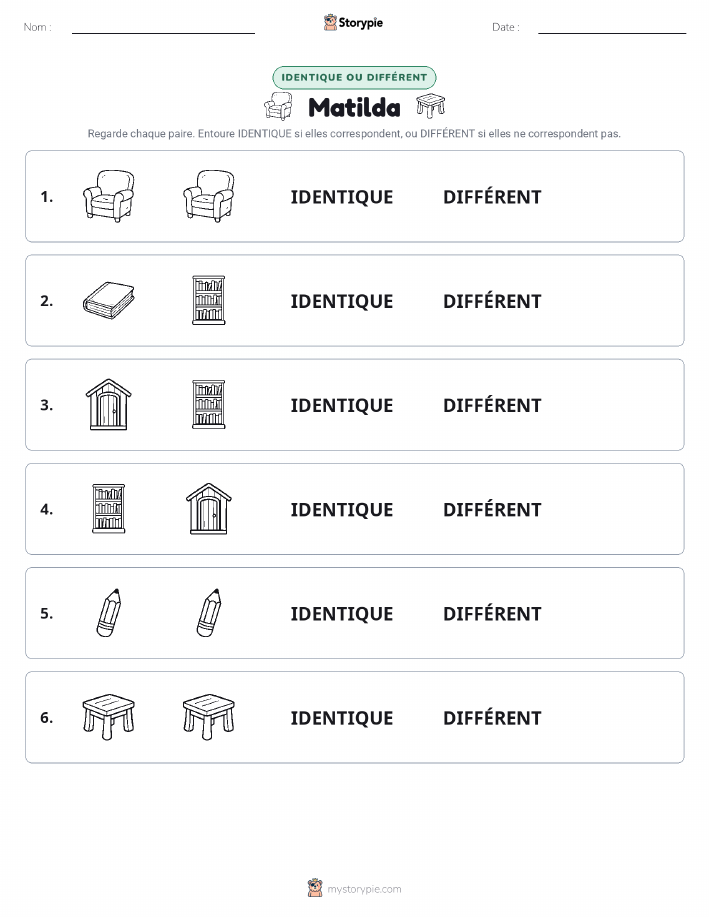 Identique ou Différent