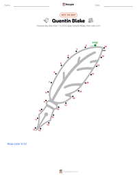 Quentin Blake printable worksheet preview