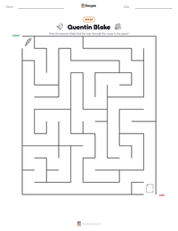 Quentin Blake printable worksheet preview