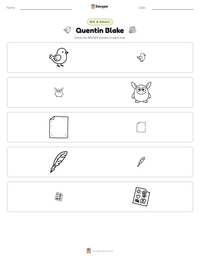 Quentin Blake printable worksheet preview
