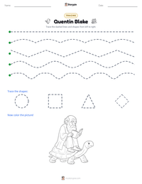Quentin Blake printable worksheet preview
