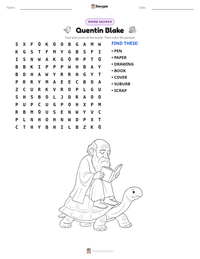 Quentin Blake printable worksheet preview