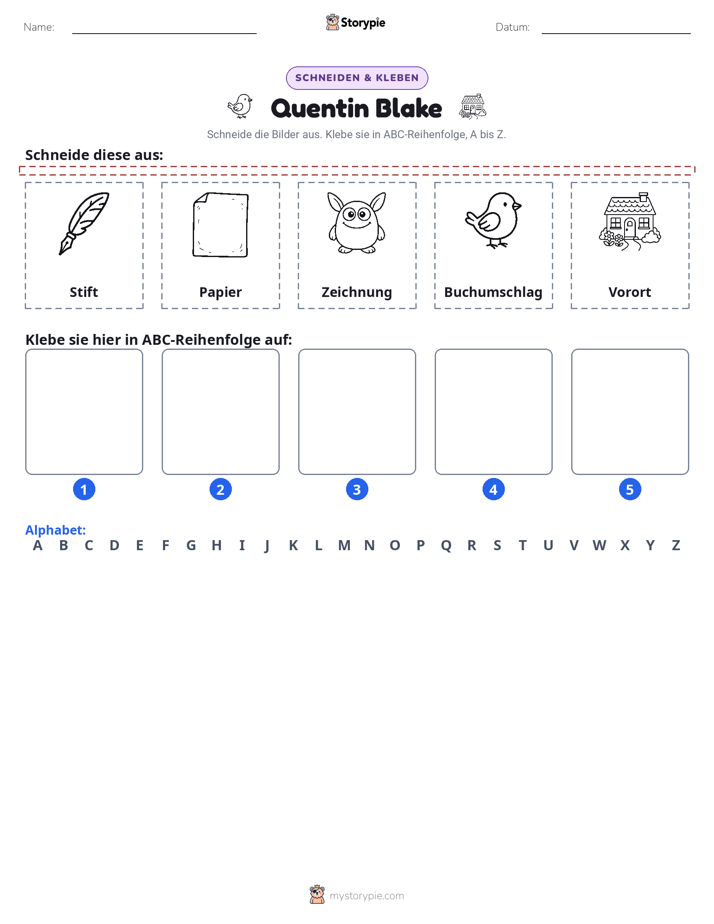 Schneiden & Einfügen Alphabet