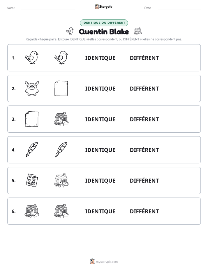 Identique ou Différent