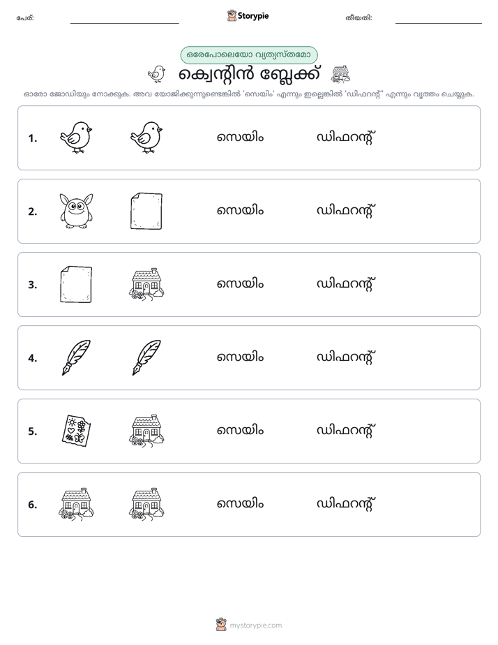 ഒന്നോ വ്യത്യാസമോ