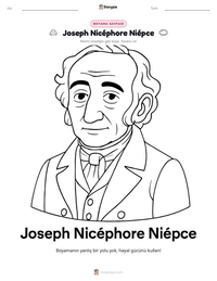 Joseph Nicéphore Niépce yazdırılabilir çalışma sayfası önizlemesi