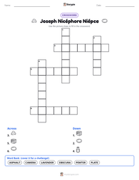 Joseph Nicéphore Niépce printable worksheet preview