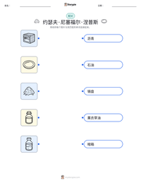 约瑟夫·尼塞福尔·涅普斯 可打印工作表预览