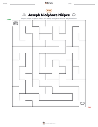 Joseph Nicéphore Niépce printable worksheet preview