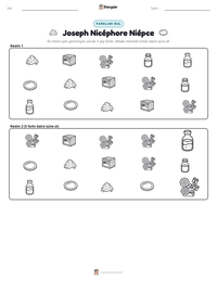 Joseph Nicéphore Niépce yazdırılabilir çalışma sayfası önizlemesi