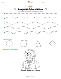 Aperçu de la feuille de travail imprimable Joseph Nicéphore Niépce