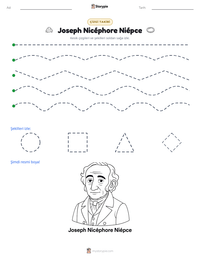 Joseph Nicéphore Niépce yazdırılabilir çalışma sayfası önizlemesi