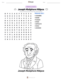 Aperçu de la feuille de travail imprimable Joseph Nicéphore Niépce
