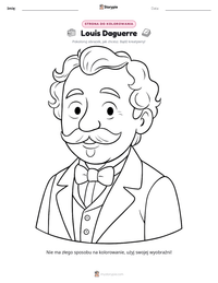 Podgląd drukowalnego arkusza ćwiczeń Louis Daguerre