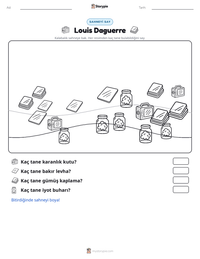 Louis Daguerre yazdırılabilir çalışma sayfası önizlemesi