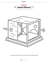 Camera Obscura afdrukbare werkblad voorbeeld