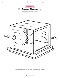 Camera Obscura yazdırılabilir çalışma sayfası önizlemesi